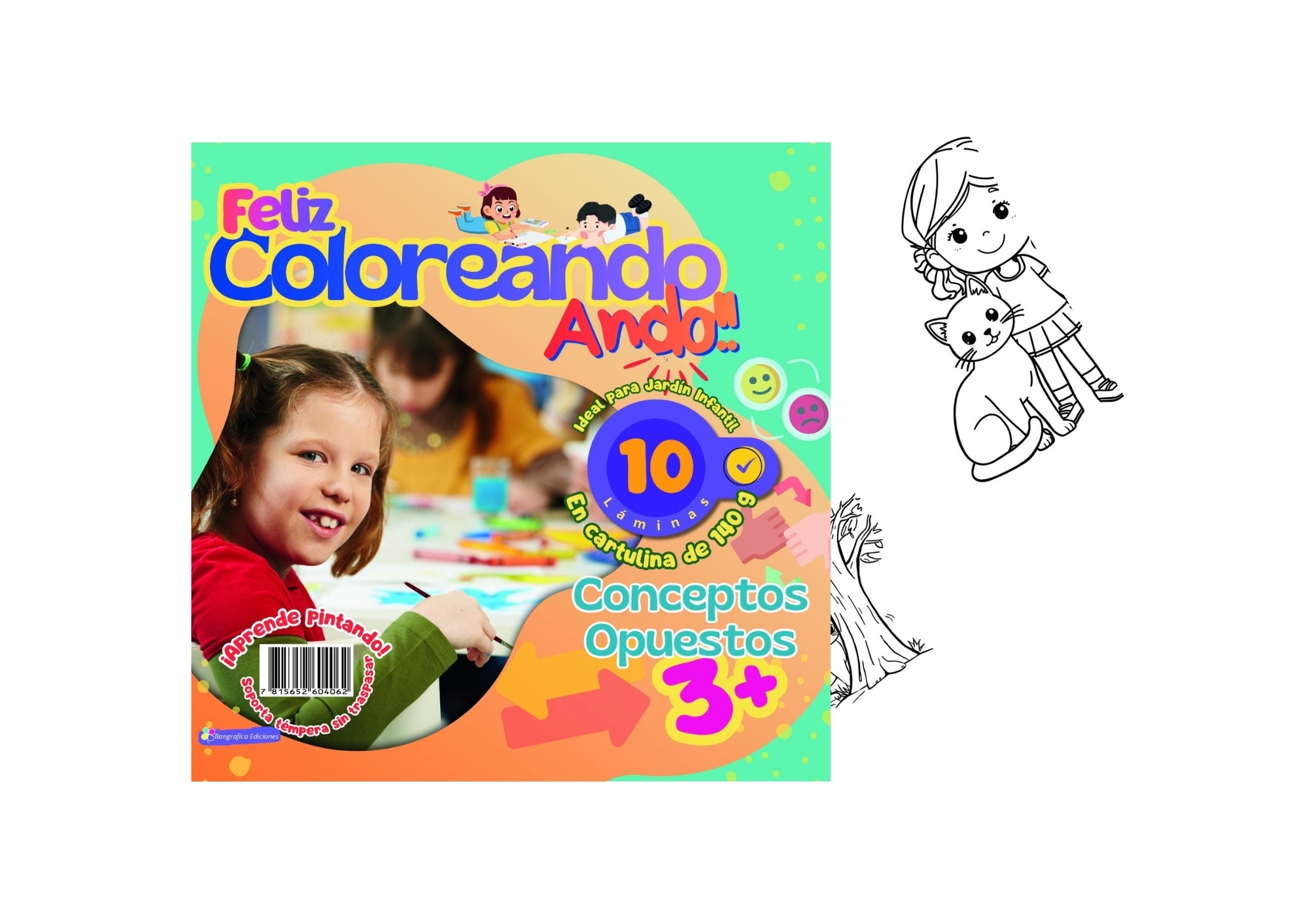 Feliz Coloreando Ando – Conceptos Opuestos (3+)
